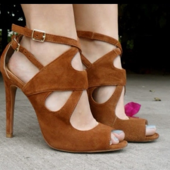 Zara Brown Suede Strappy Sandals NWT US 10 - Picture 10 of 10